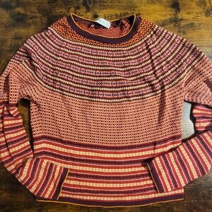 Zara Multicolor Patterned Sweater